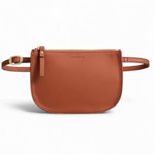 Lo & Sons The Waverley brown genuine leather adjustable belt bag OS